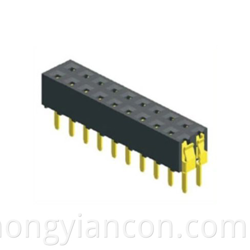 2 54mm Female Socket Connector Dual Row Straight